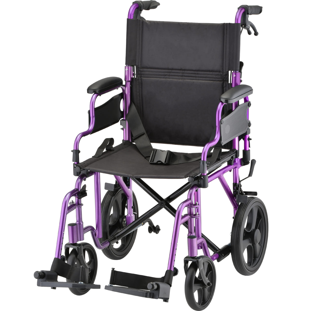 NOVA Medical 353 Transport Chair with 12" Rear Wheels, lightweight