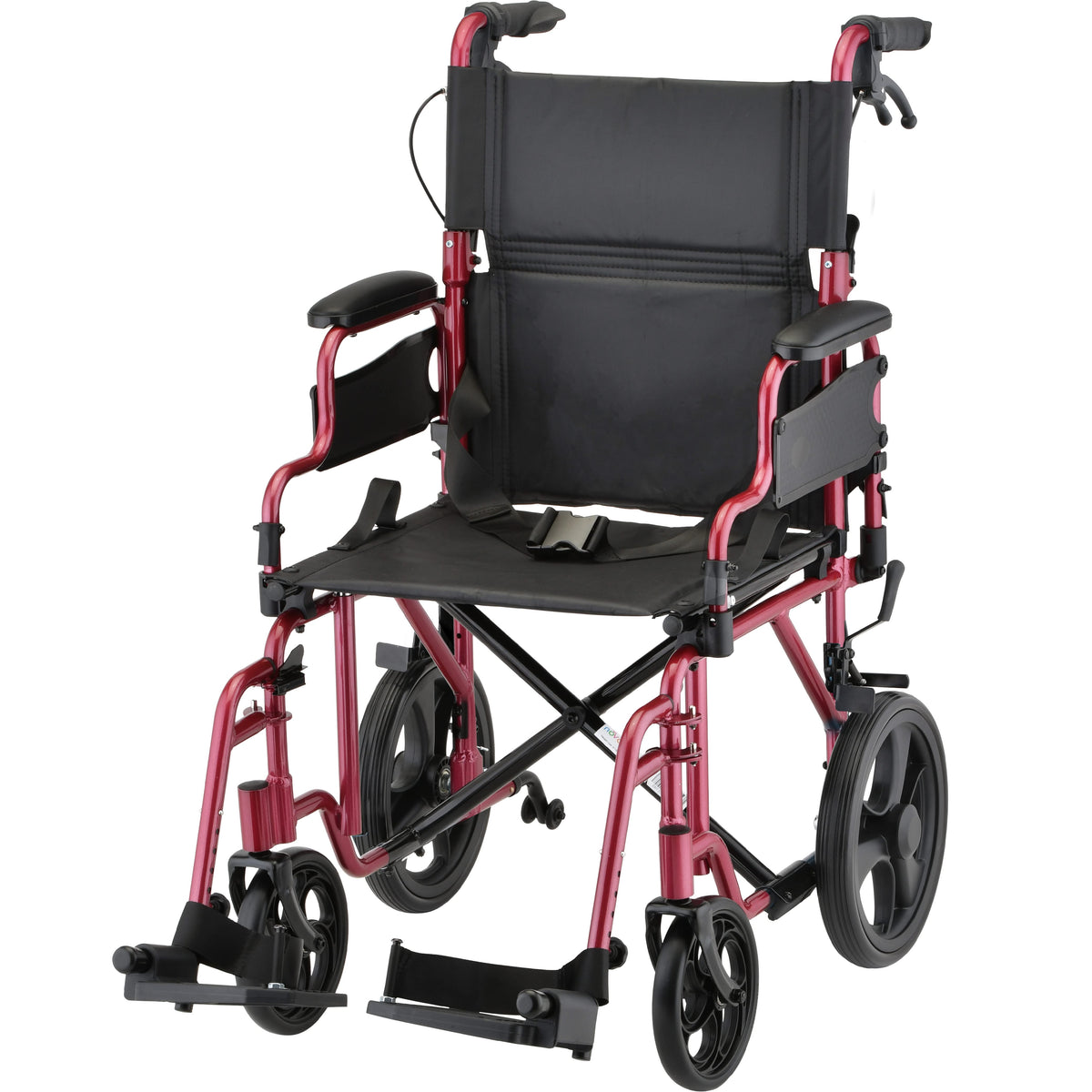 NOVA Medical 353 Transport Chair with 12" Rear Wheels, lightweight