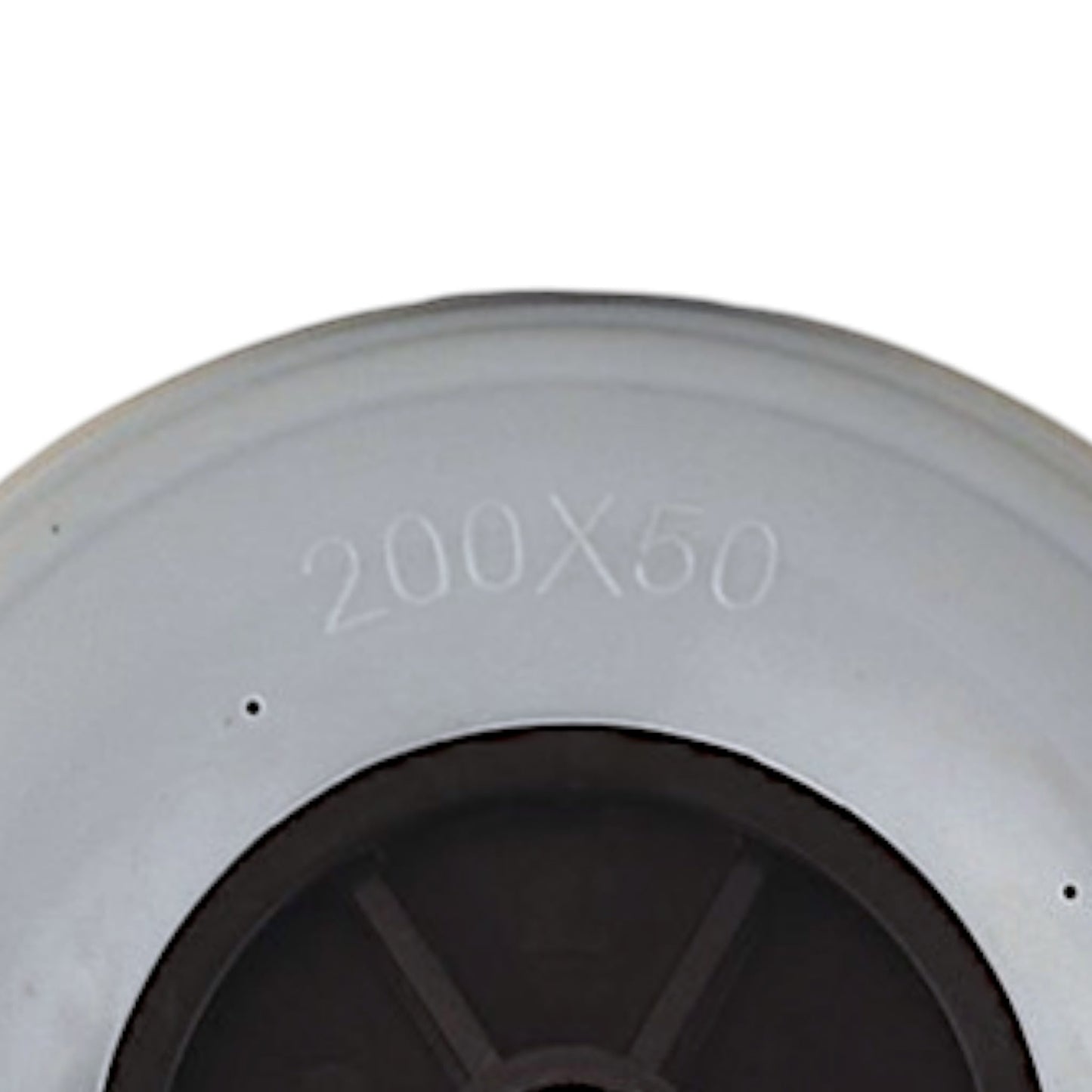 closeup up on tire markings: 200X50 (200 millimeters by 50 millimeters)