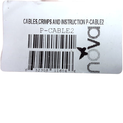 product label states: P-cable2. cables, crimps and nstructions