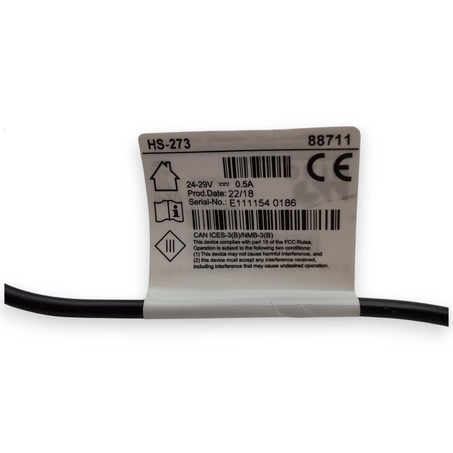 back of product label