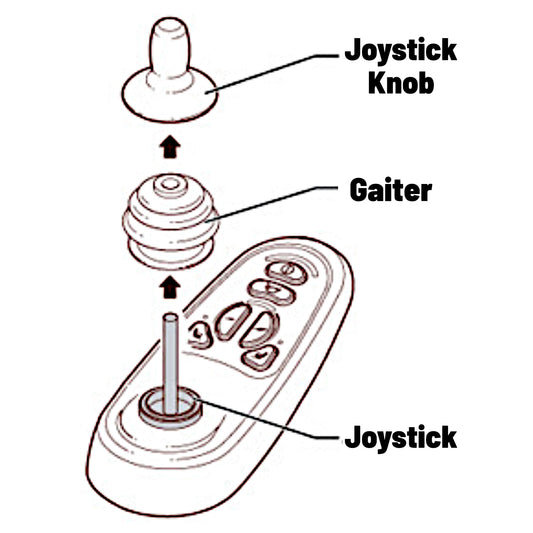 PG Drives Joystick Knob P75755 - Pride/Quantum PLSKNCP1045 - Fits VSI, VR2, Q-Logic, More