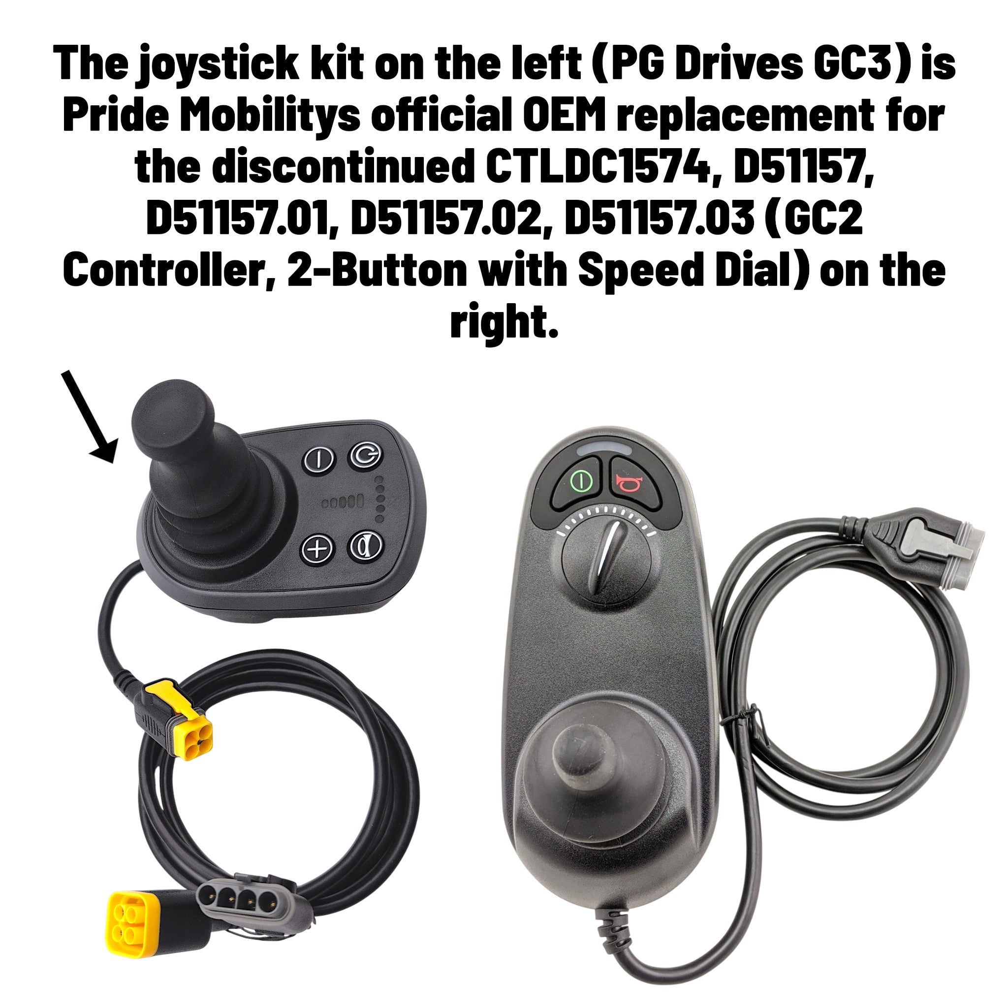 Pride GC2 Joystick Replacement CTLDC1574 / D51157 | OEM – Mobile
