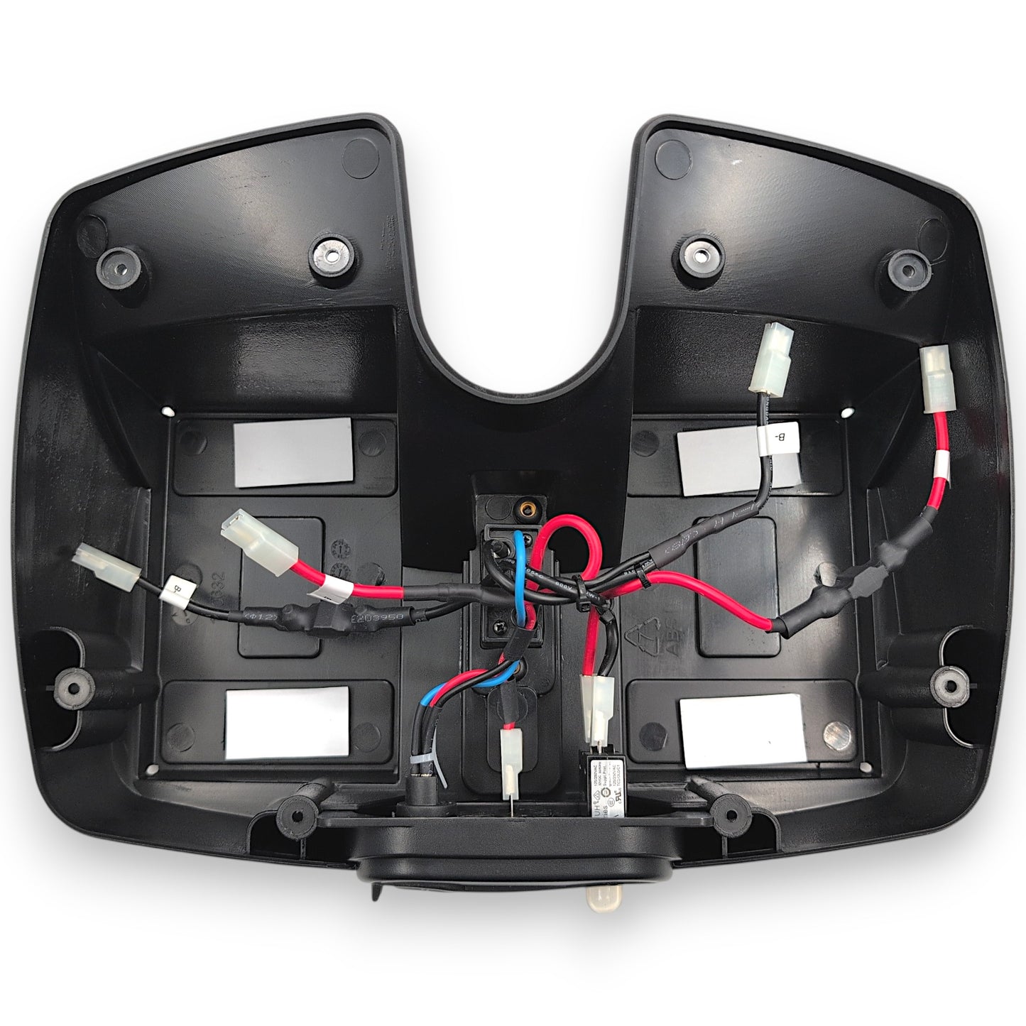 lid removed showing the inside with no batteries installed