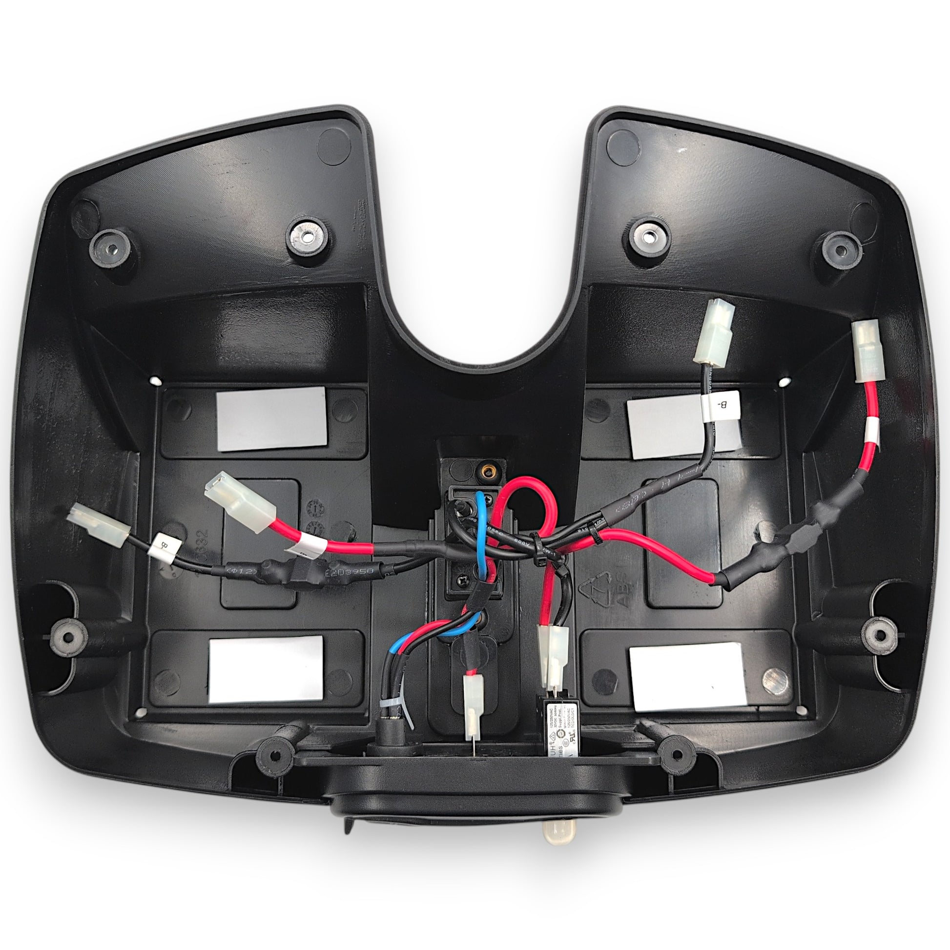 lid removed showing the inside with no batteries installed