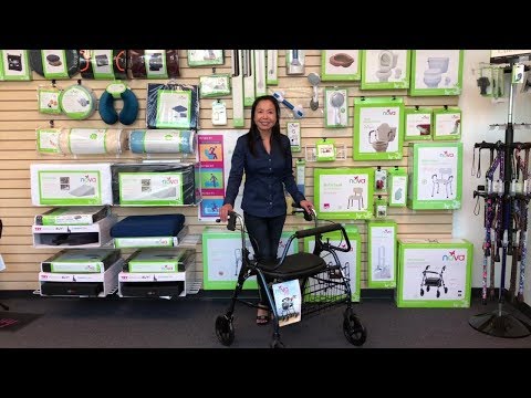 NOVA Mighty Mack Bariatric Rolling Walker - 500 Pound Capacity - 4216BL