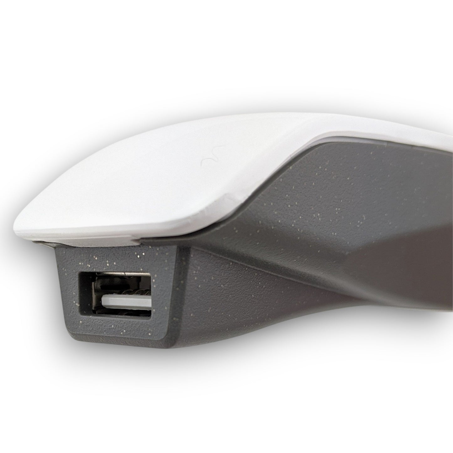 top / side view showing usb port