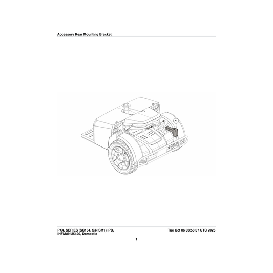 Pride Mobility ACC2106578 assembly crutch holder mount cx3 parts diagram