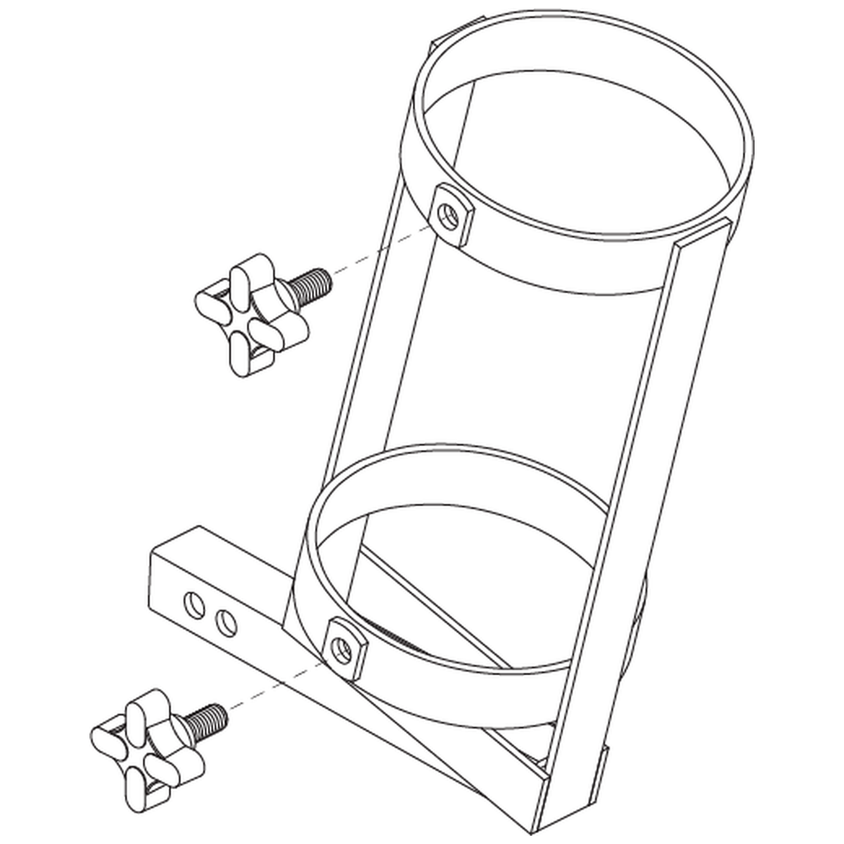 Pride Mobility ACCASMB1017 scooter oxygen holder assembly