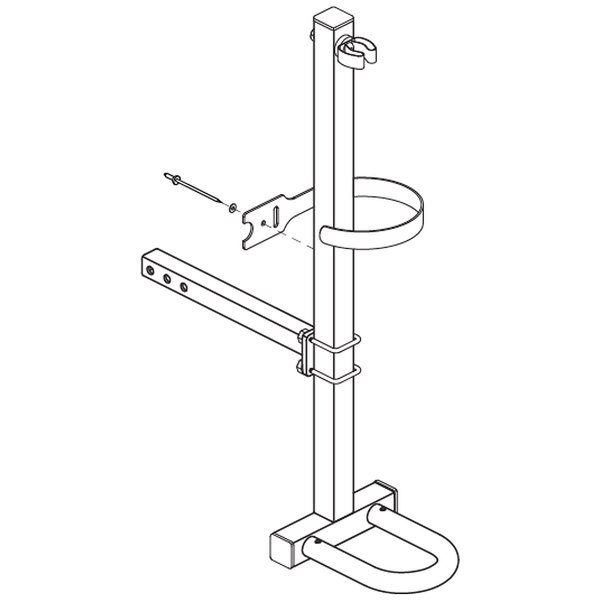 Pride Mobility ACCASMB1931 quad cane holder assembly