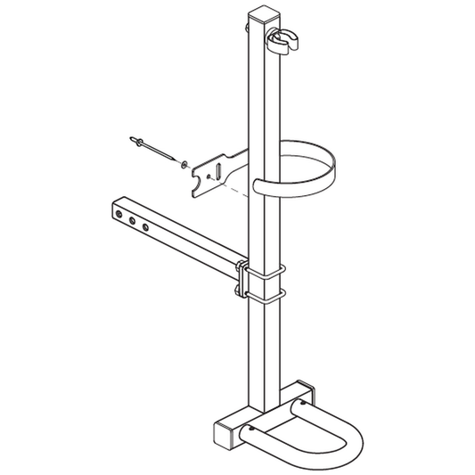 Pride Mobility ACCASMB1931 quad cane holder assembly