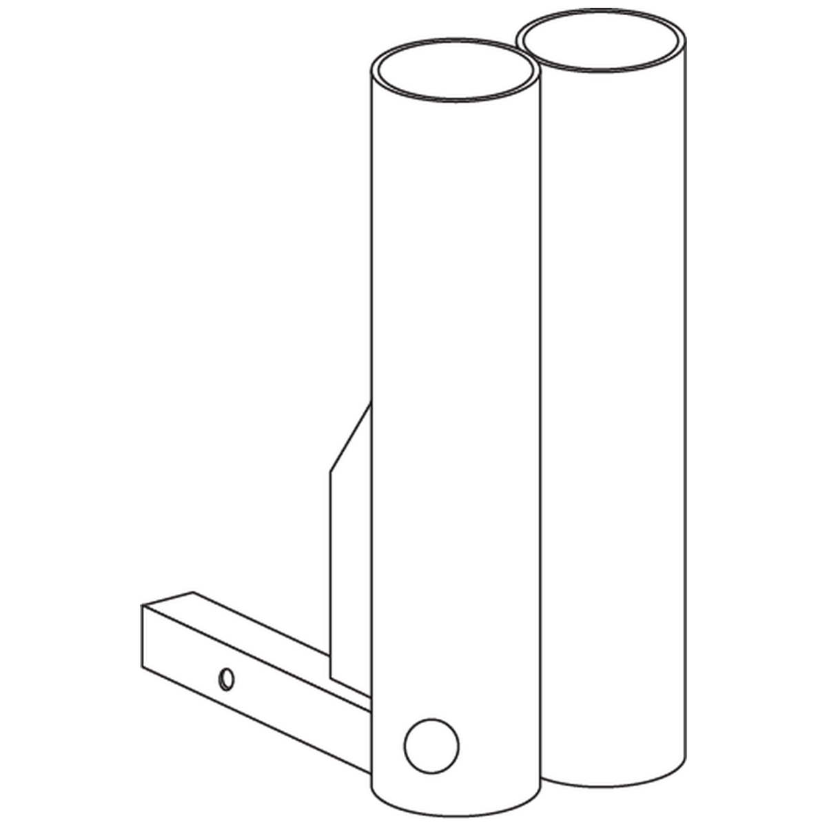 Pride Mobility ACCINDV1019 double crutch holder 3 inch diameter