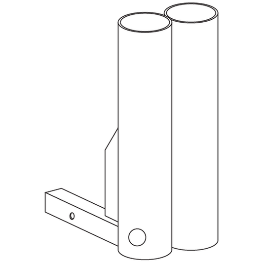 Pride Mobility ACCINDV1019 double crutch holder 3 inch diameter