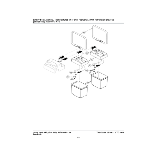Pride Mobility ACCSTRP1019 strap black 36''l battery thin buckle parts diagram