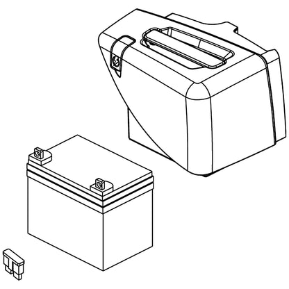 Pride Mobility Revo 2.0 Scooter 3 & 4 Wheel Battery Packs - BAT1706216 (RH) BAT1706217 (LH)