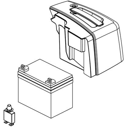 Pride Mobility Revo 2.0 Scooter 3 & 4 Wheel Battery Packs - BAT1706216 (RH) BAT1706217 (LH)