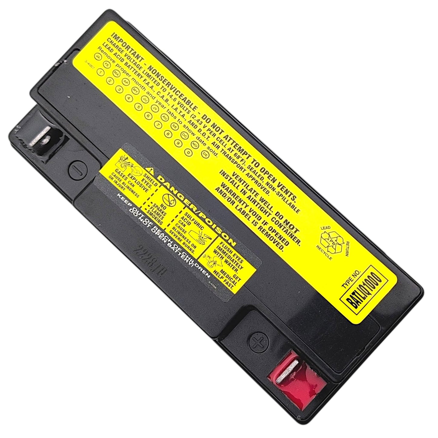 Pride Mobility BATLIQ1000 Replacement Battery | 12V 18Ah AGM