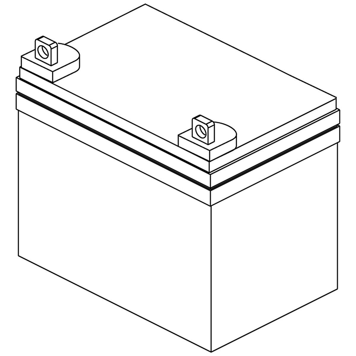 Pride Mobility (BATLIQ1017), 12 volt AGM battery, size U1.