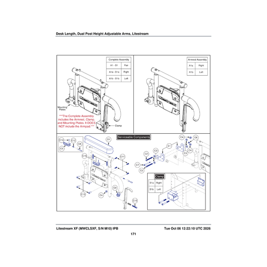 Pride Mobility BLTSEX1003 bolt sex black zinc 1/4'' x 0.625'' 10-24 thread female parts diagram