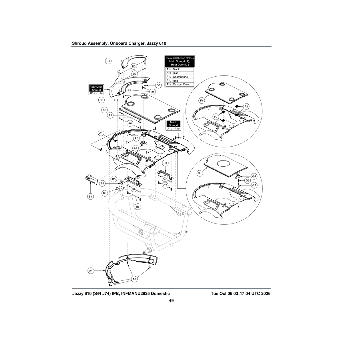 Pride Mobility CLISTL1012 receptacle snap-in back load 0.228 panel-gap pom blk (dzus 4604-6-bk) parts diagram