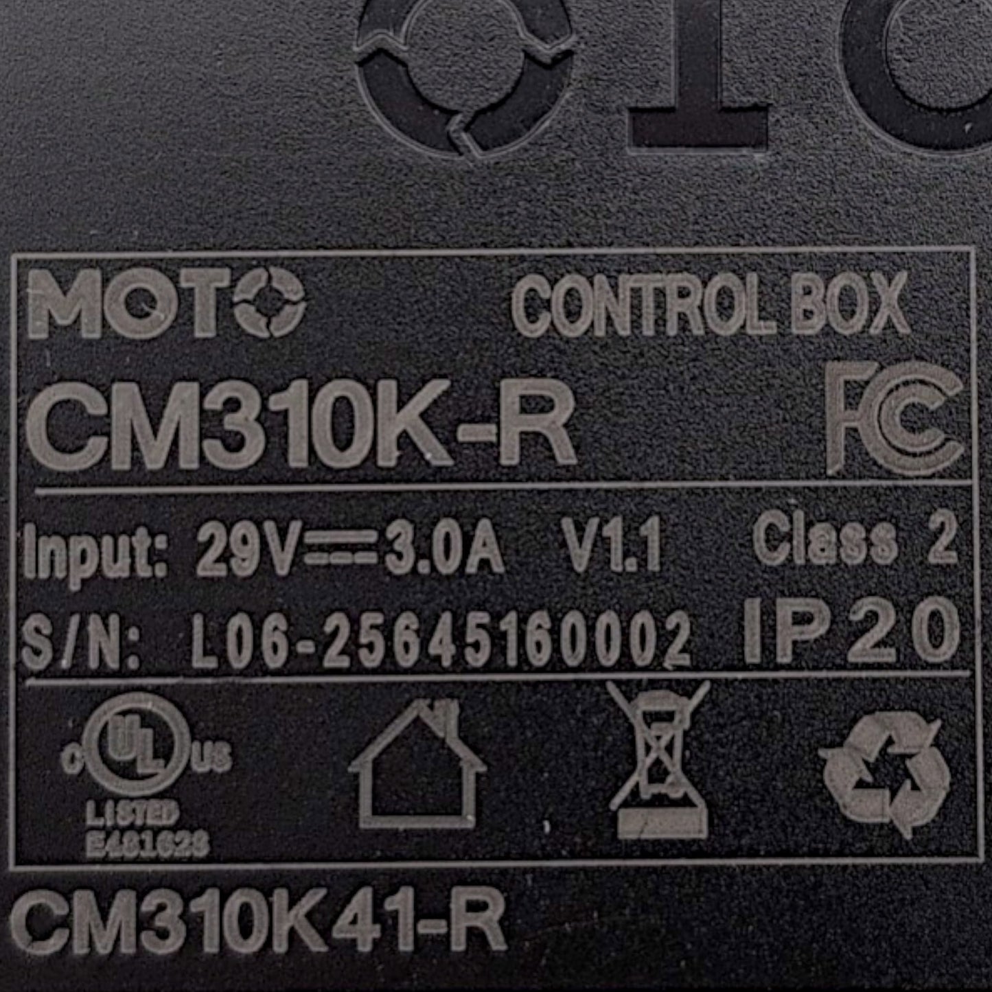 Pride Mobility Control Box CM310K41-R / CTL2302985