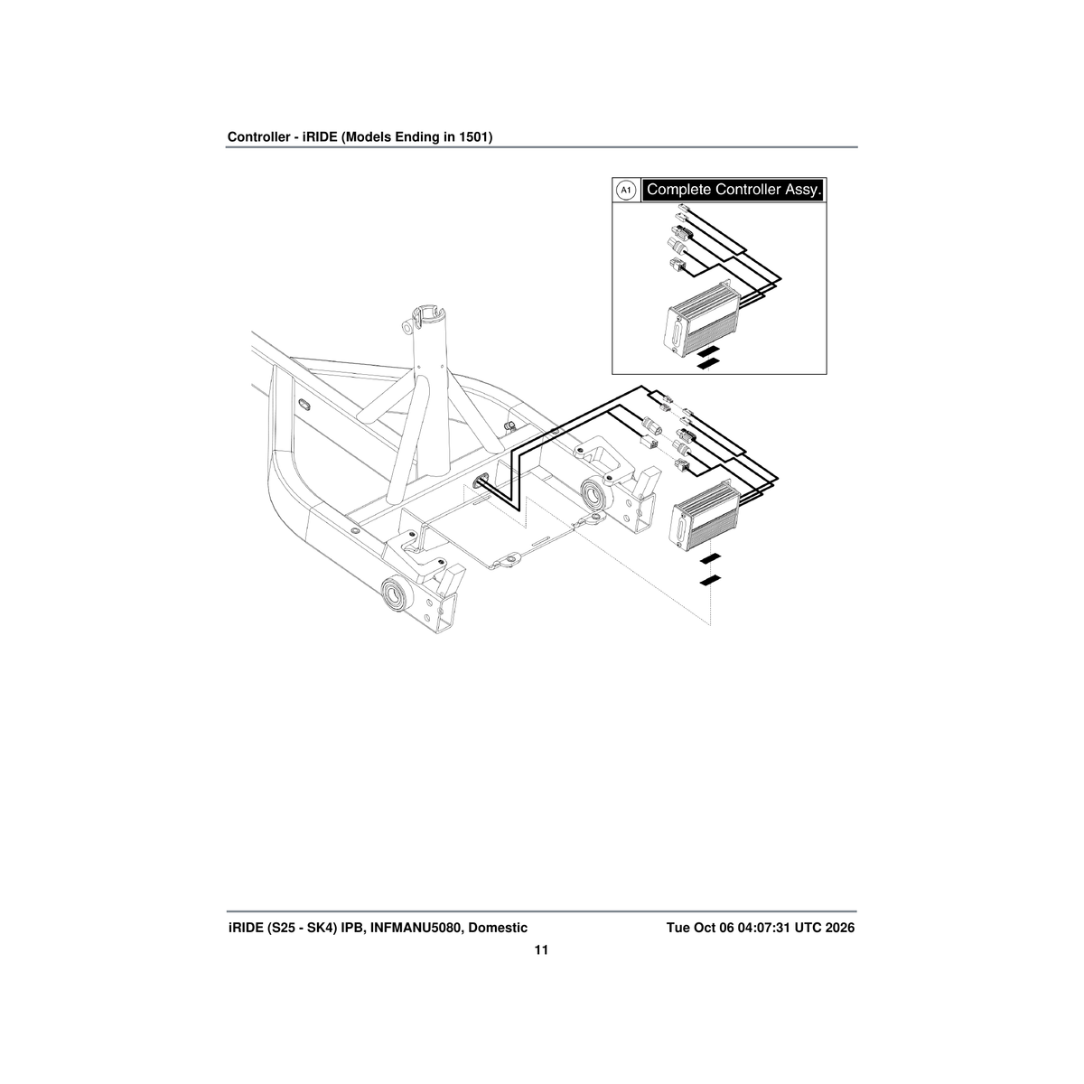 Pride Mobility CTL2008306 controller 2 parts diagram