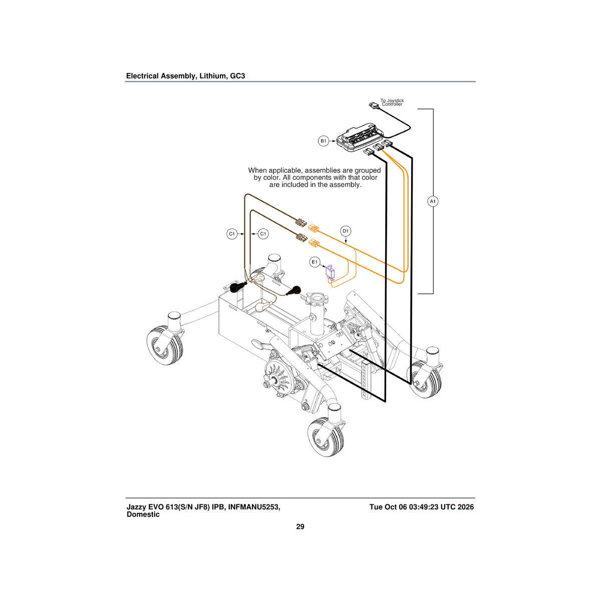 Pride Mobility CTL2100515 controller gc3 40amp power modual lithium vm jzevo613li program lithium battery parts diagram