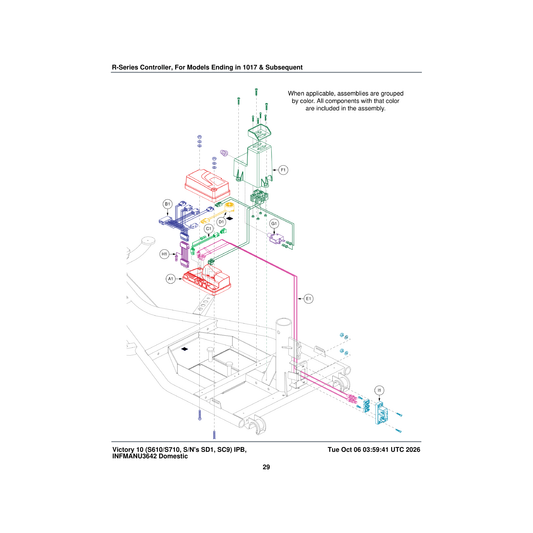 Pride Mobility CTL2206080 assembly controller dynamic v2.07 90amp ambient program victory 10 parts diagram