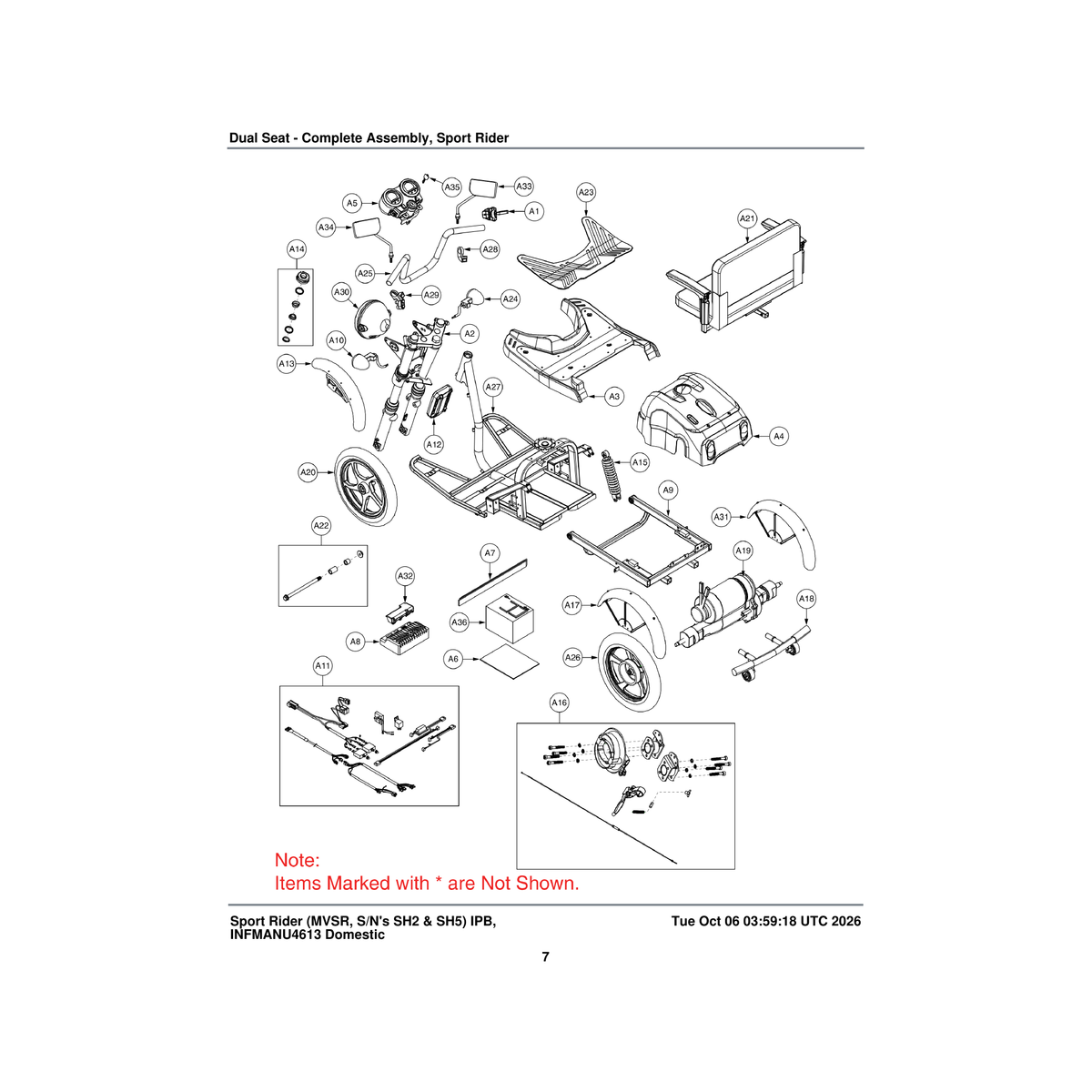Pride Mobility DGN140473 controller cover parts diagram