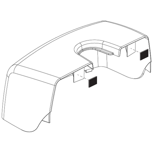 Pride Mobility (DGN1800540), black battery box shroud assembly for 4-wheel VA Victory 10 scooters.