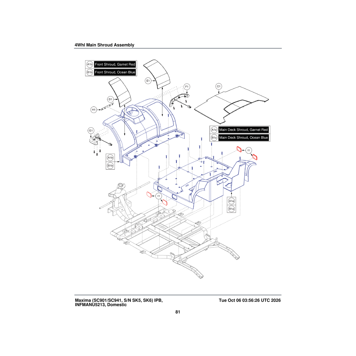 Pride Mobility DGN1807018 badge 4-wheel parts diagram