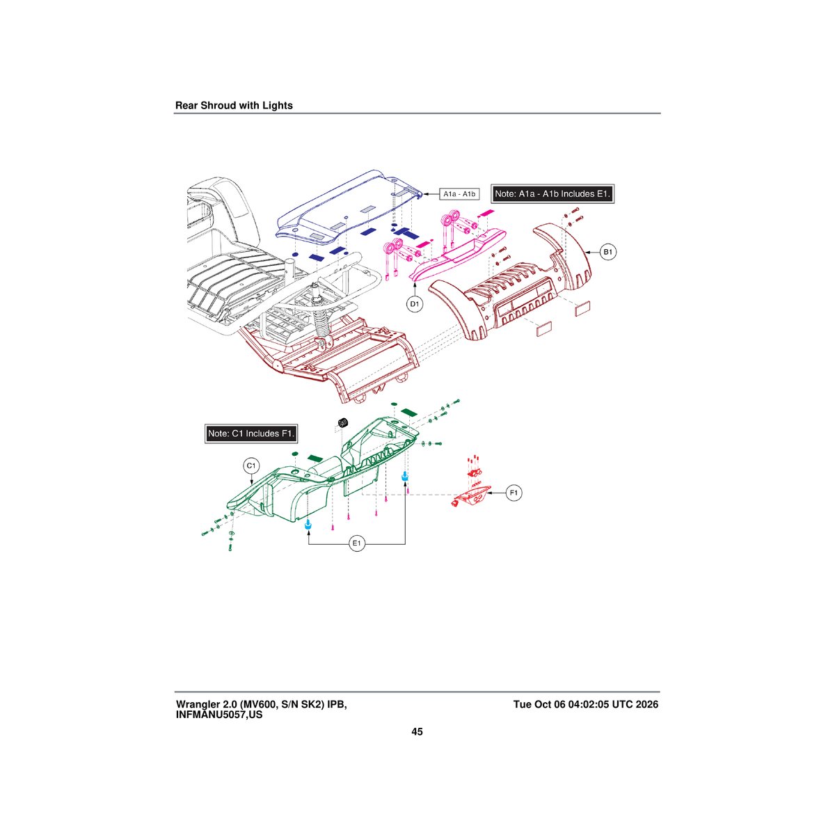 Pride Mobility DGN1809157 controller shroud assembly stone grey matte phase 2 parts diagram