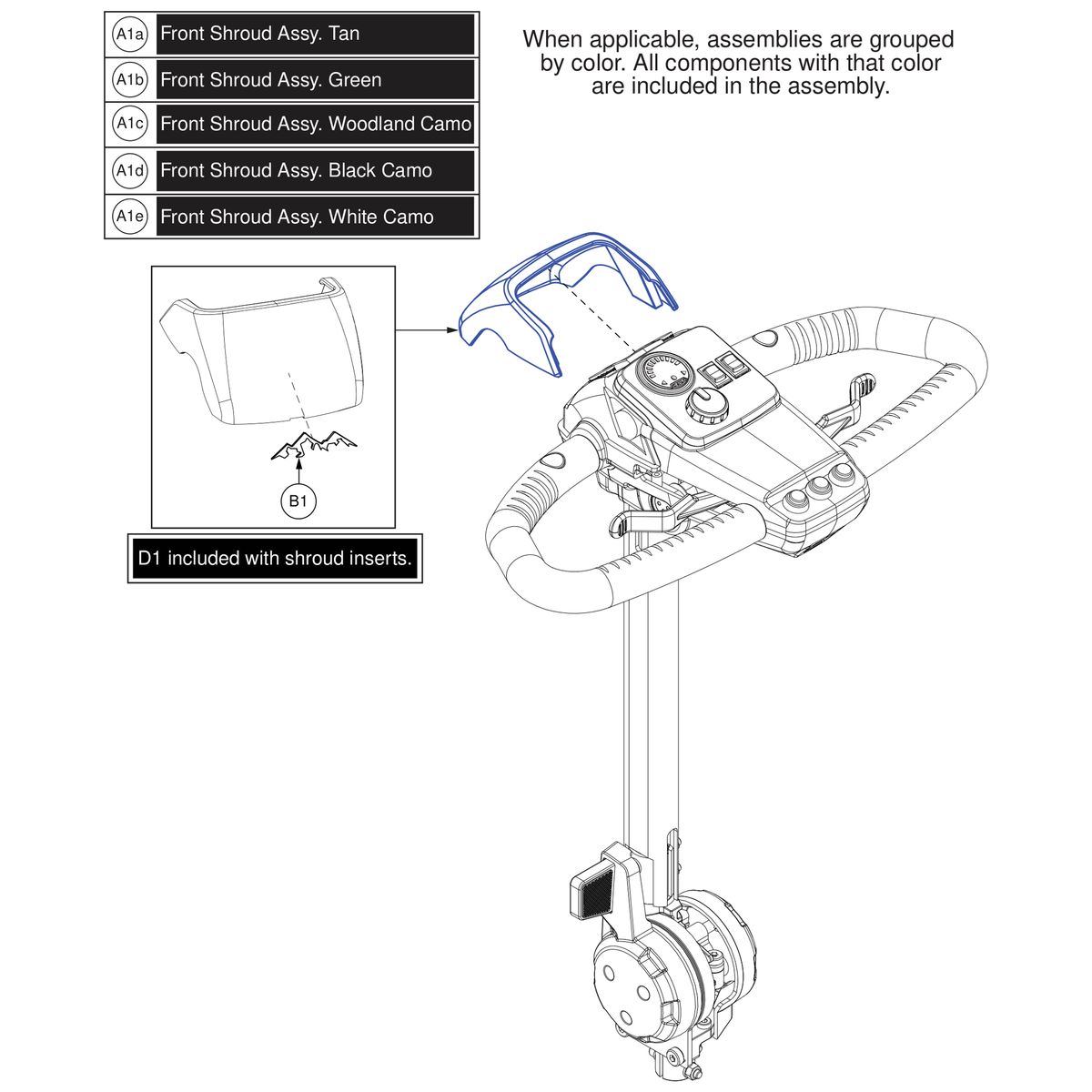 Pride Mobility DGN2201759 baja mountain badge parts diagram