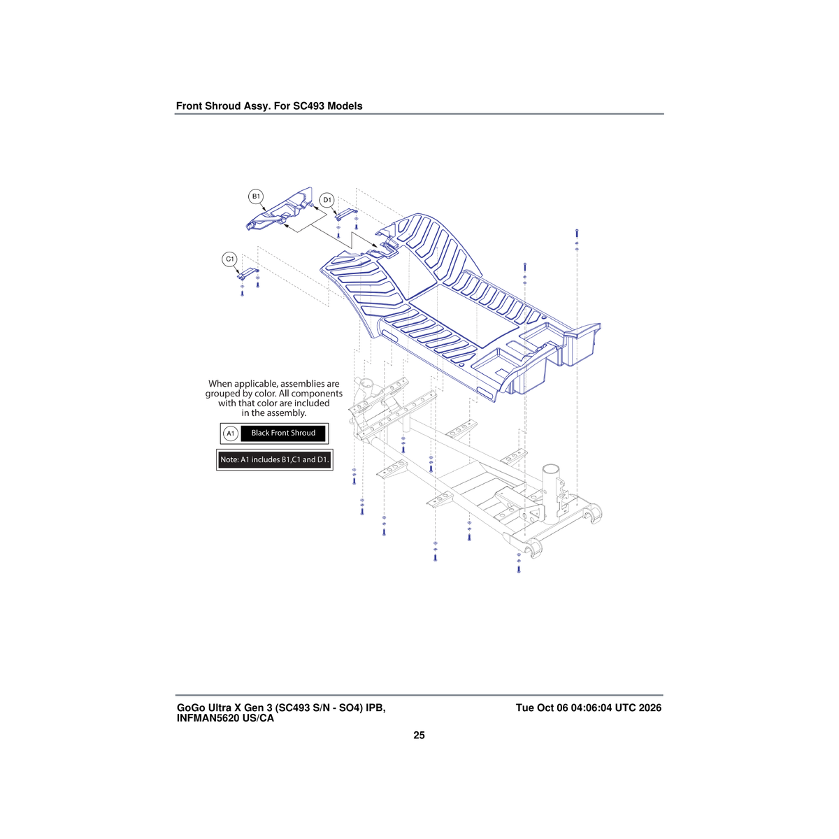 Pride Mobility DGN2502739 blank left parts diagram