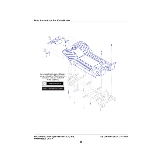 Pride Mobility DGN2502739 blank left parts diagram