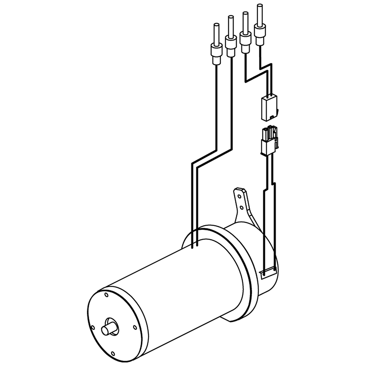 Pride Mobility (DRVASMB1976), JD motor and brake assembly with power connector for Go-Go Elite Traveller and Go-Go Ultra X scooters.