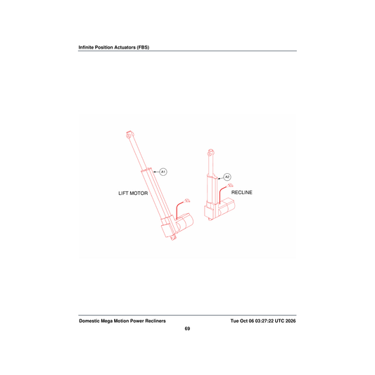 Pride Mobility DRVMOTR1478 motor for inch lc inch dual motor lift chairs parts diagram
