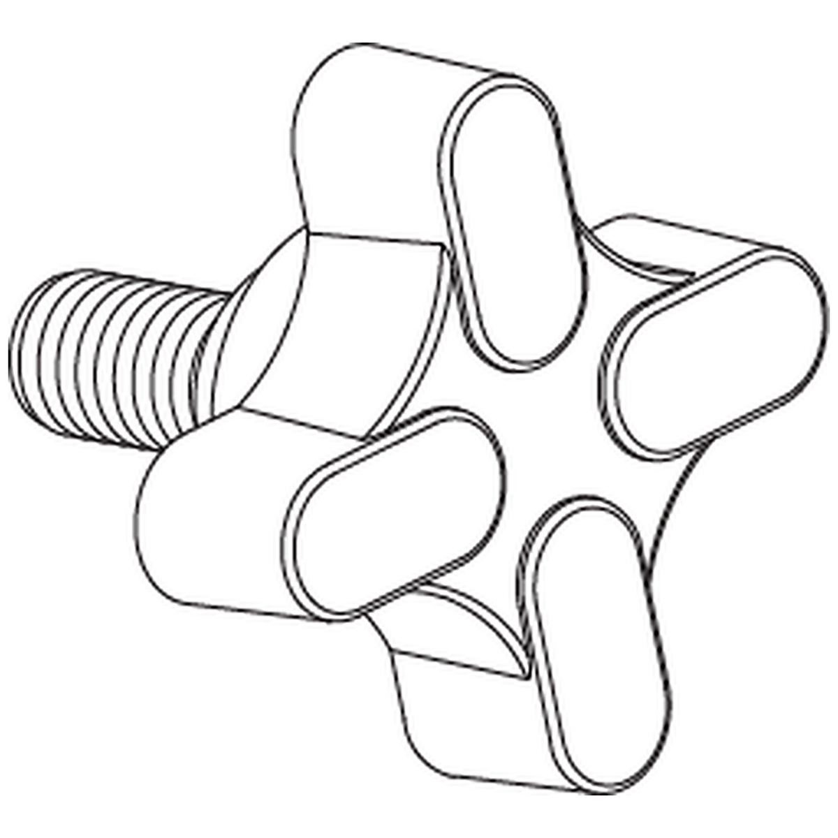 Pride Mobility (DWR1000B152), lock knob handle for Pride scooters and power chairs.