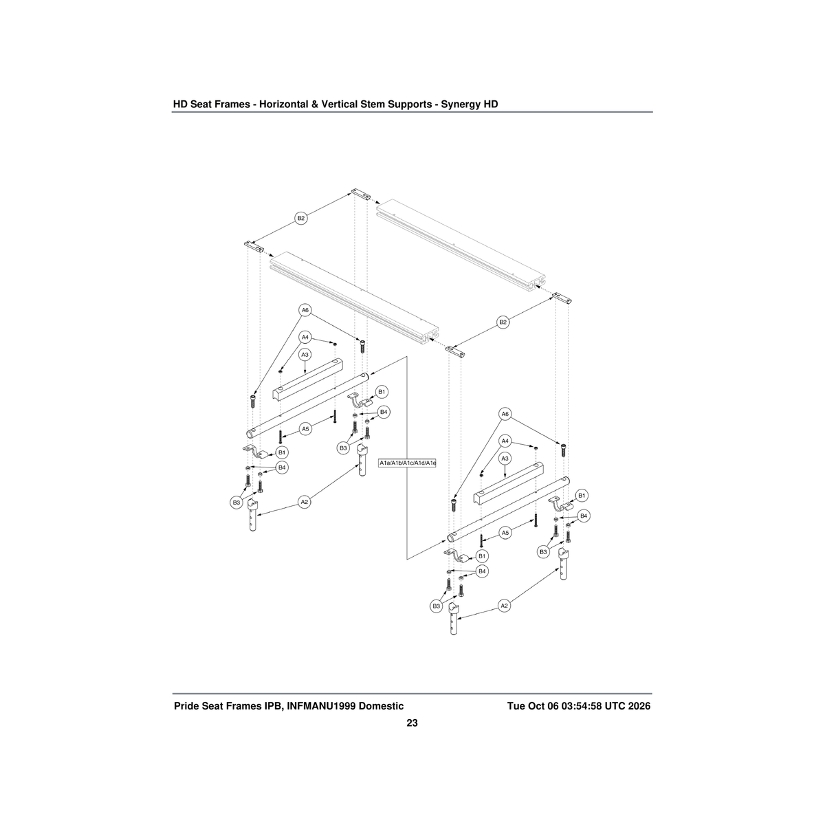 Pride Mobility DWR1005B215 t-nut black 5/16-18 x 2.75 inch with 3 holes 0.74 inch th parts diagram