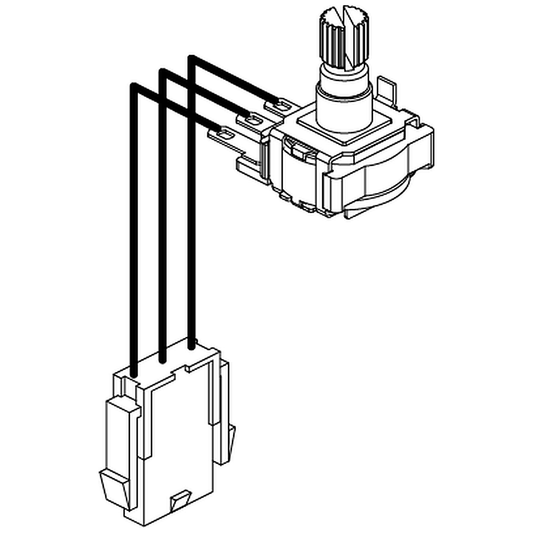 Pride Mobility (DWR1020H161), CTS 100K speed potentiometer with harness for Pride scooters.