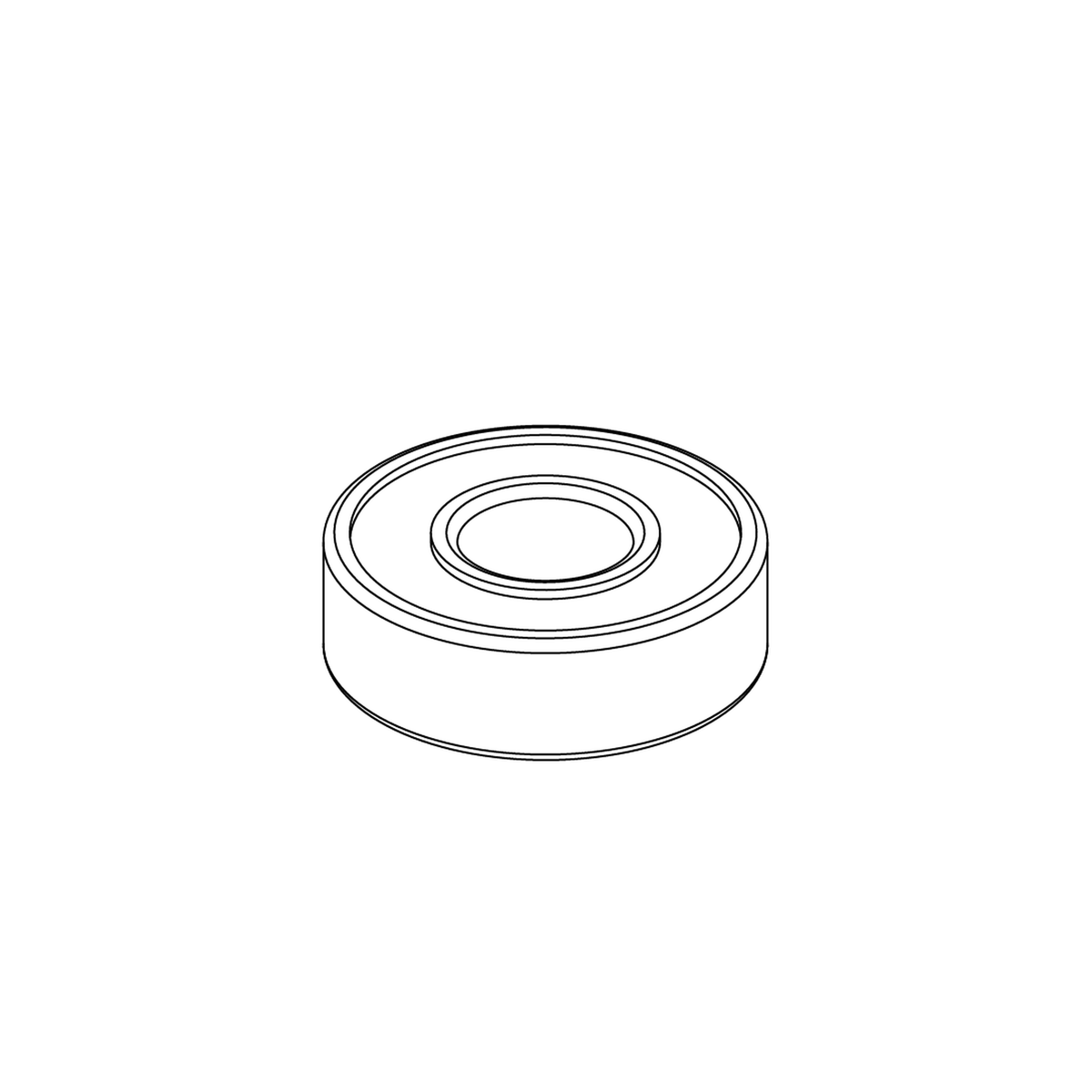 Pride Mobility DWR1101A019 12 mm ID by 28 mm OD by 8 mm thick double shield ball bearing