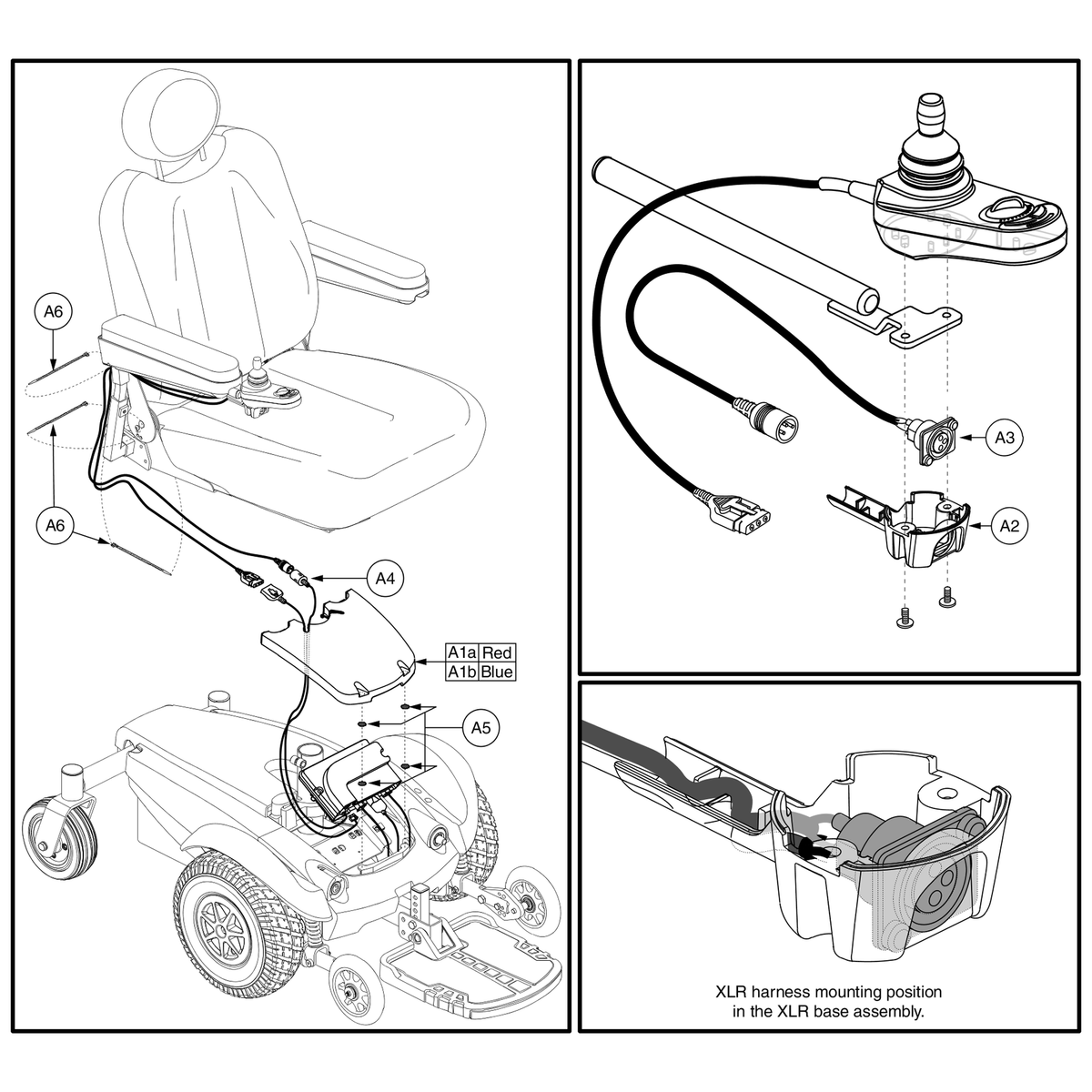 Pride Mobility DWR1234L421 decal warning emi-rfi 20v/m parts diagram