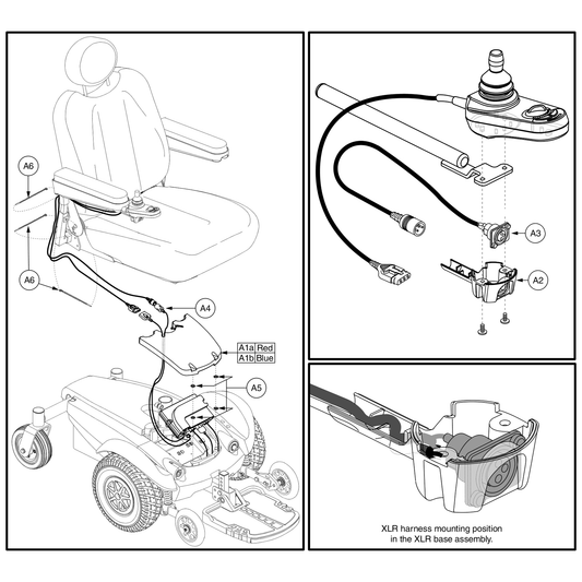 Pride Mobility DWR1234L421 decal warning emi-rfi 20v/m parts diagram
