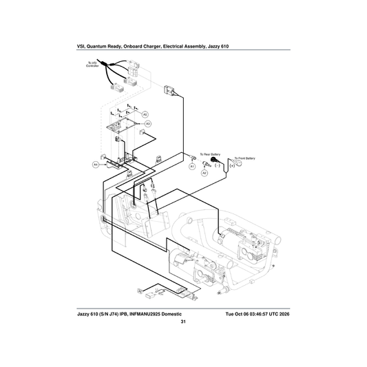 Pride Mobility DWR1361H038 harness run plug sure seal synergy tilt parts diagram