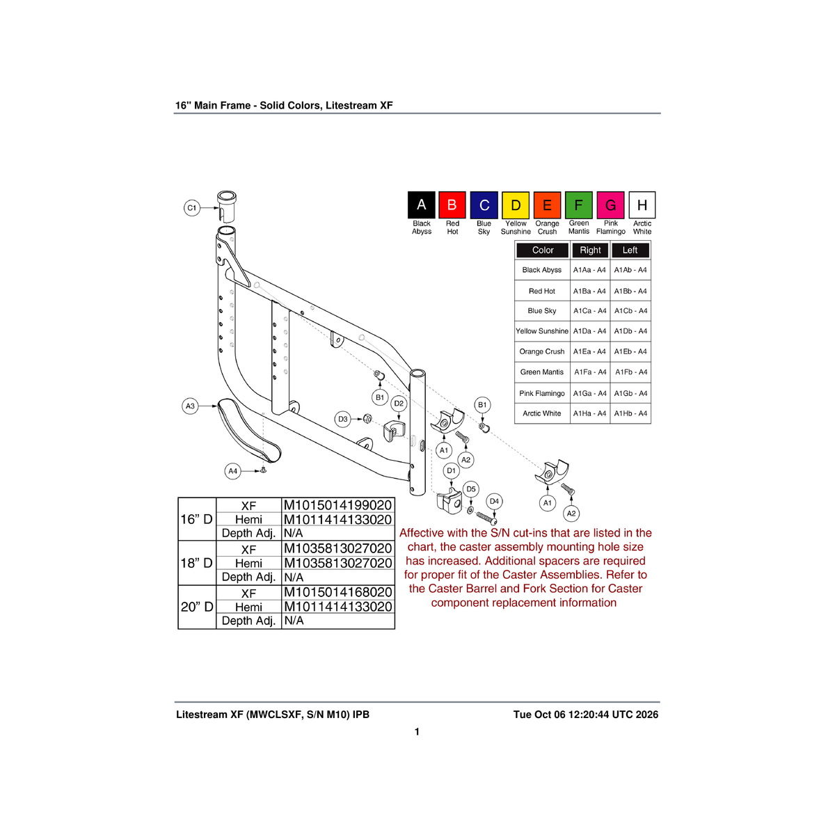 Pride Mobility DWR1507C079 guard plastic side frame litestreamxf parts diagram