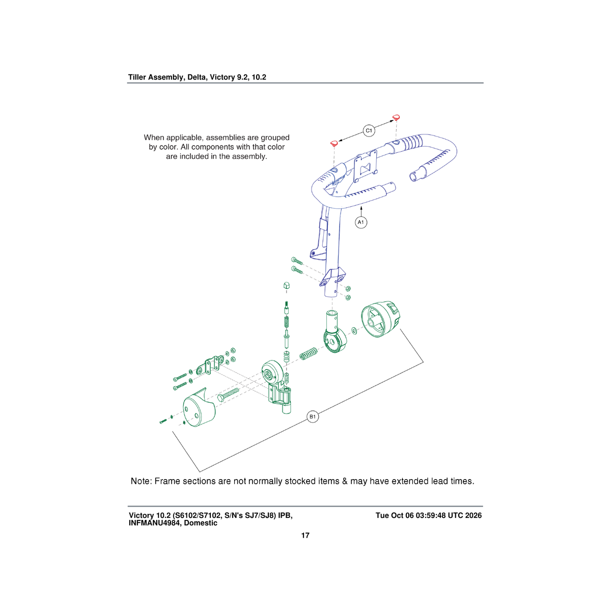 Pride Mobility DWR9966B042 plug black rubber mirror mount victory 9-10 b-9966-042 parts diagram