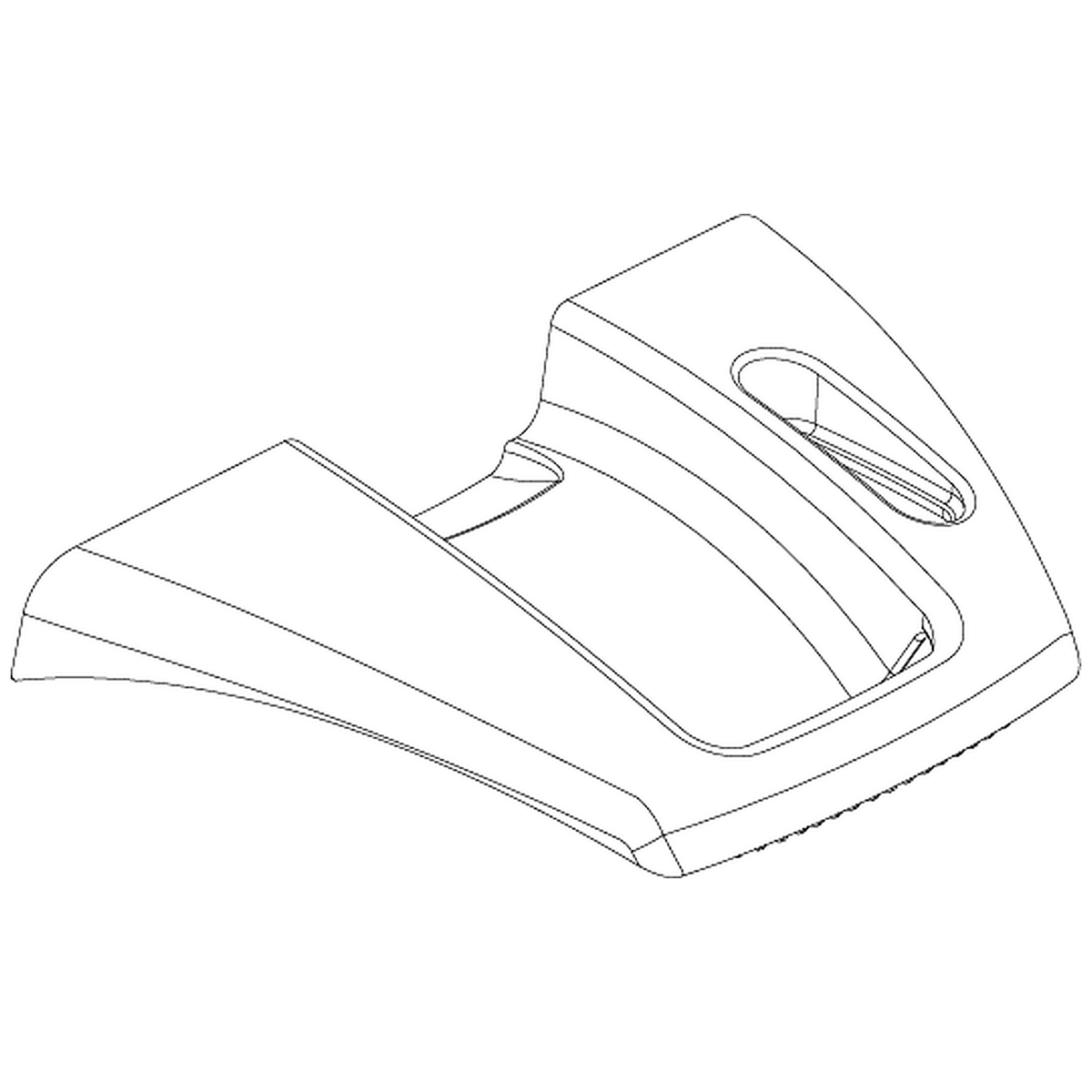 Pride Mobility (DWR9966E038A), black rear cover with a handle for Victory 9 and Victory 10 scooters.