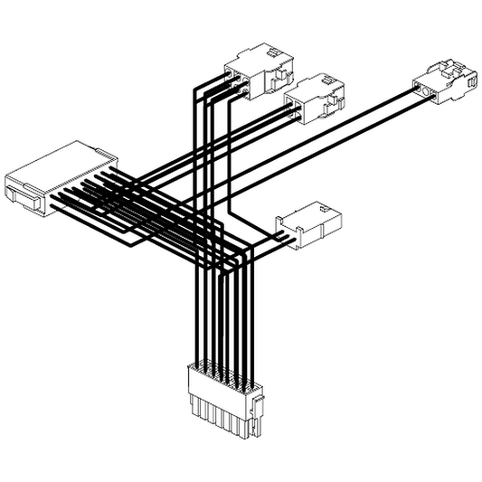 Pride Mobility (DWR9966H001), controller interface wire harness for Victory 10 scooters.