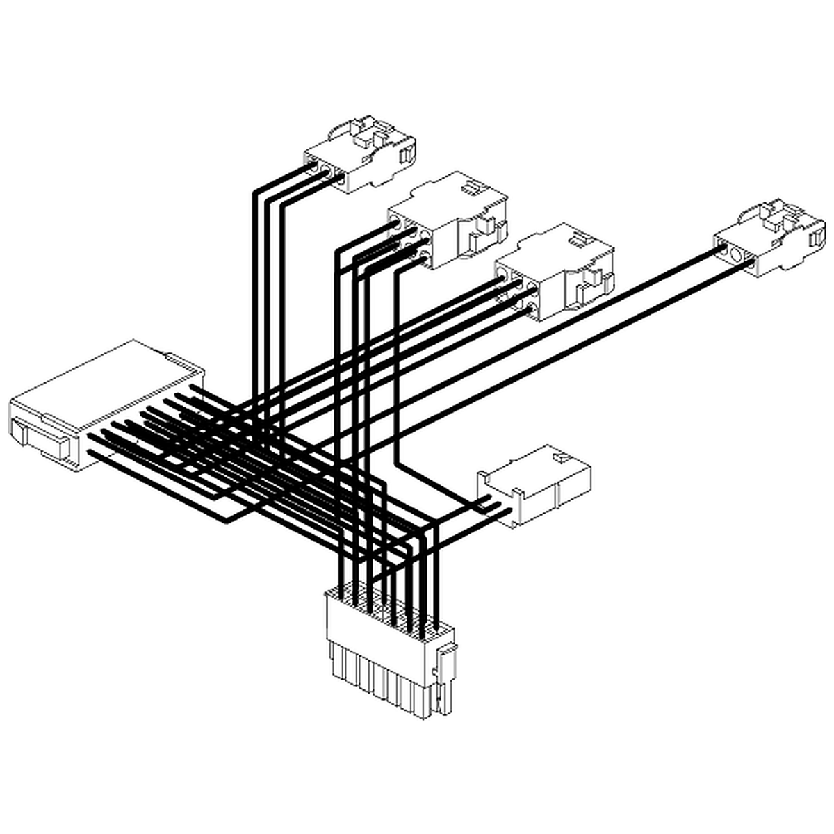 Pride Mobility (DWR9966H036), R-Series controller interface harness with inhibit for Victory 10 scooters.