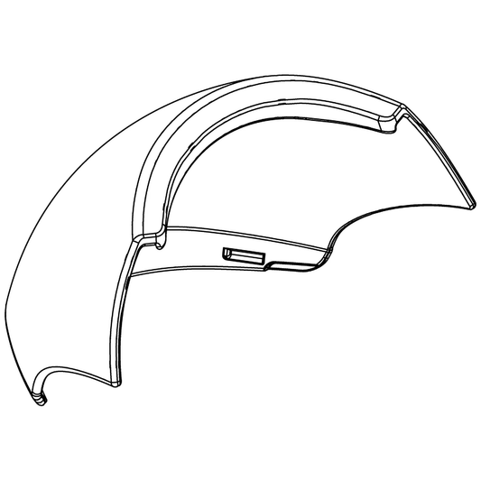 Pride Mobility (DWR9983E042B), painted blue tiller shield shroud for Go-Go Elite Traveller scooters.